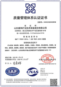 ISO 9001 :2015 國際質量管理體系認證